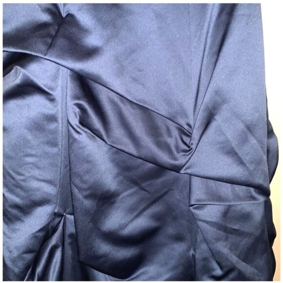 Alfred Angelo Strapless Indigo Two-Piece Dress Size 8 Satin & Tulle - Picture 10 of 13